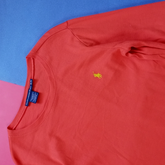 Modern Women’s Ralph Lauren Sport Long Sleeve Orange Shirt